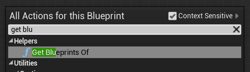 UE4 - list blueprint assets by type